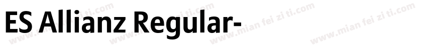 ES Allianz Regular字体转换